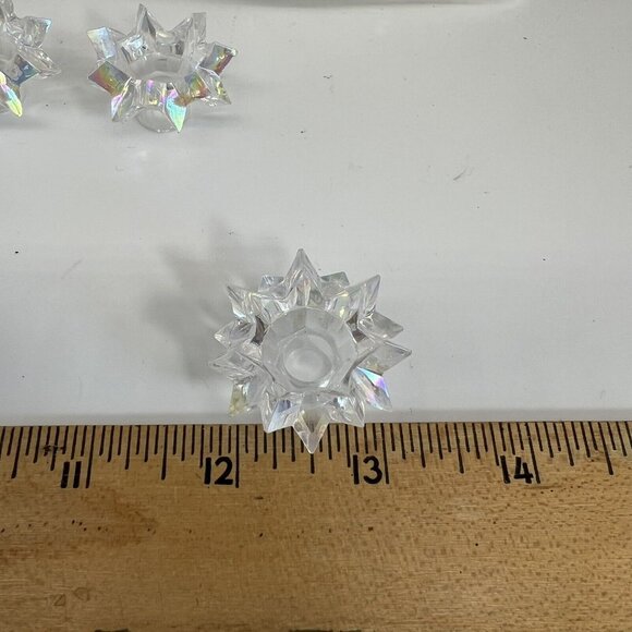 STARBURST Iridescent Clear Christmas Light Bulb Covers Reflectors Lot of 70 - Picture 5 of 7